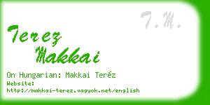terez makkai business card
