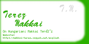 terez makkai business card